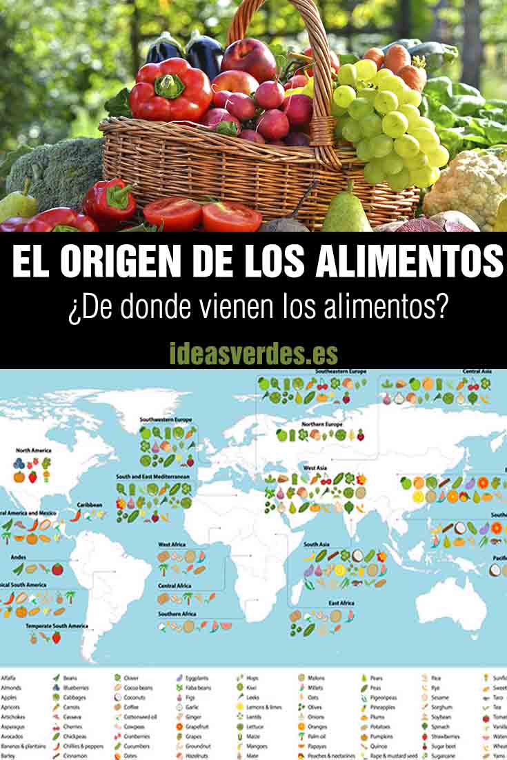 origen de los alimentos por el mundo