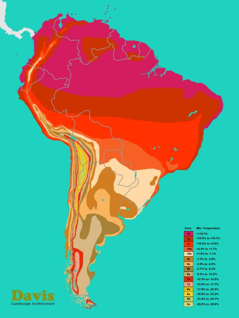 south-america-plant-hardiness-zone-map