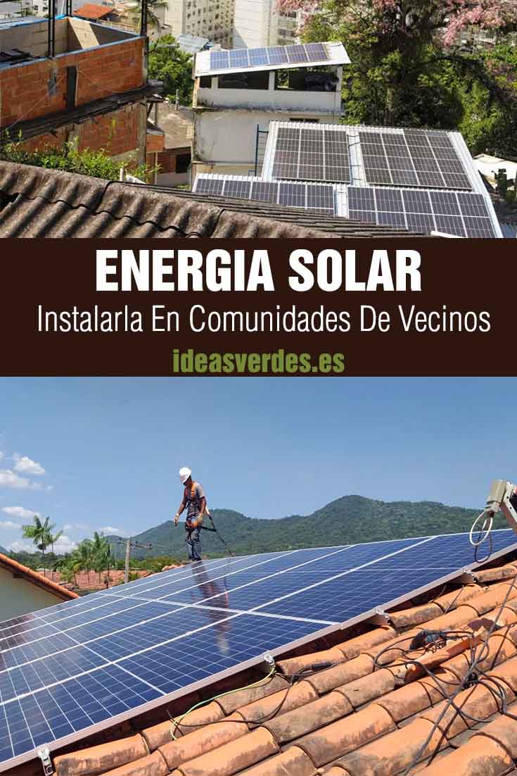 energia solar en comunidades de vecinos