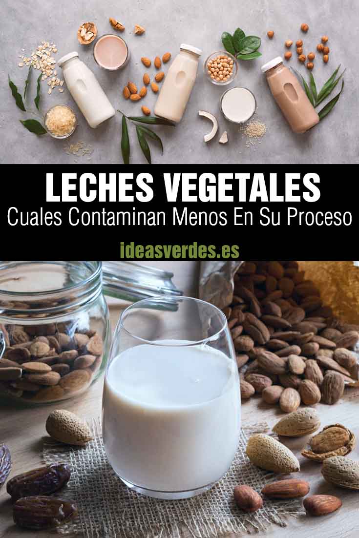 leches vegetales contaminan menos en el proceso