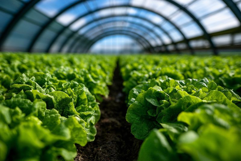 cultivar lechuga en invernadero